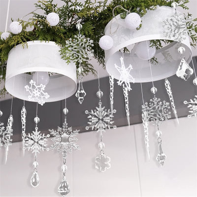 10pcs Acrylic Snowflake Xmas Ornament - Joma & Co