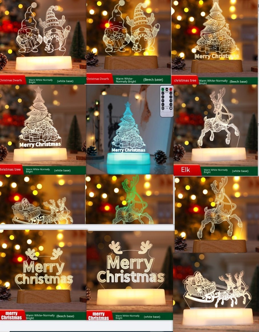 "3D LED Christmas Night Light" - Joma & Co