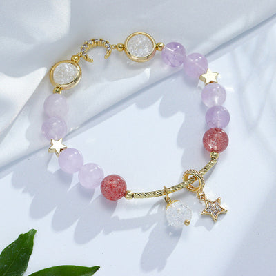 gold bracelets for women Lavender Amethyst Bracelets For Women