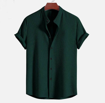 Short Sleeve Shirt Top Summer Mens Clothing Short sleeve button up