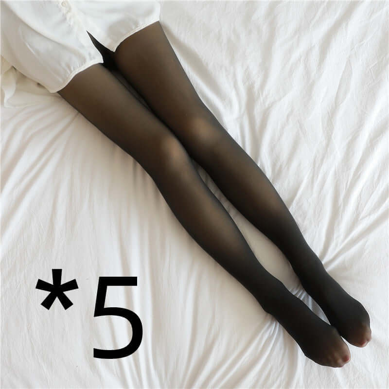 Translucent Plus Size Leggings Fleece Lined Tights Fall And Winter Warm Fleece Pantyhose Women Fleece Lined Pantyhose Thermal Winter Tights