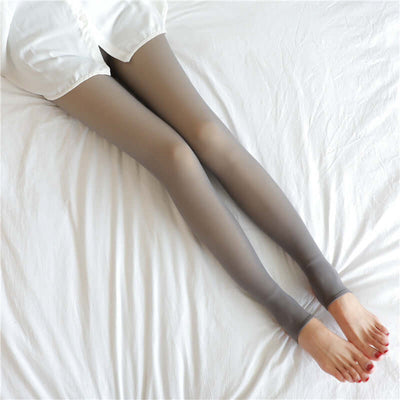 Translucent Plus Size Leggings Fleece Lined Tights Fall And Winter Warm Fleece Pantyhose Women Fleece Lined Pantyhose Thermal Winter Tights