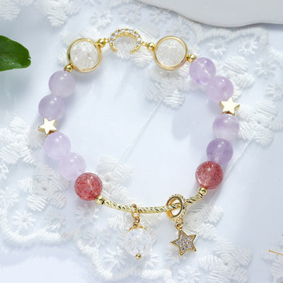 gold bracelets for women Lavender Amethyst Bracelets For Women