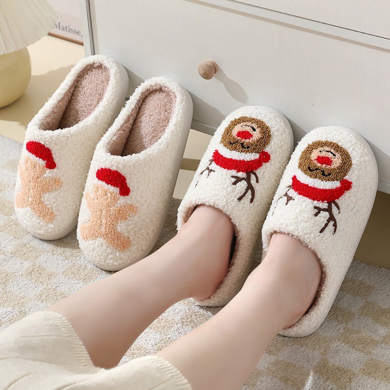 "Cartoon Santa Cotton Slippers" - Joma & Co