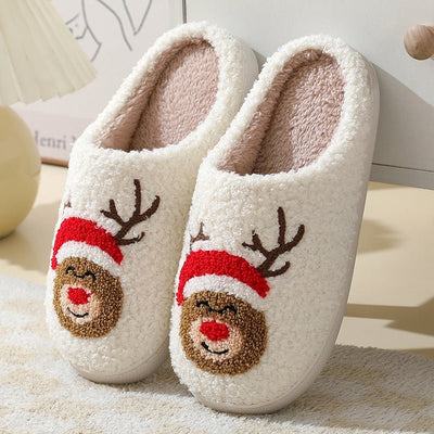 "Cartoon Santa Cotton Slippers" - Joma & Co