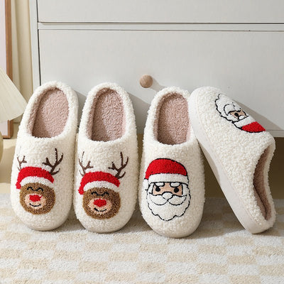 "Cartoon Santa Cotton Slippers" - Joma & Co