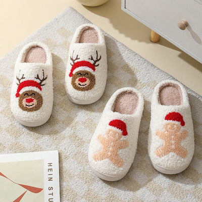 "Cartoon Santa Cotton Slippers" - Joma & Co