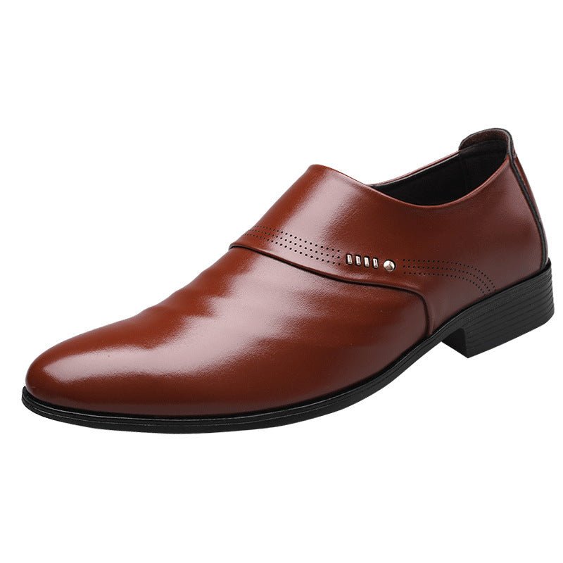 Casual pointed toe shoes men leather shoes men - Joma & Co