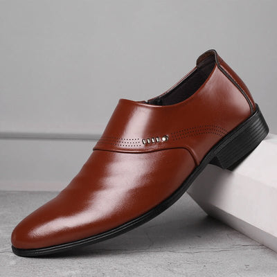 Casual pointed toe shoes men leather shoes men - Joma & Co