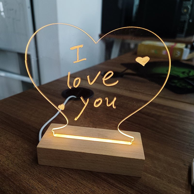 Creative Note Board Creative Led Night Light USB Message Board Holiday Light With Pen Gift For Children Girlfriend Decoration Night Lamp - Joma & Co