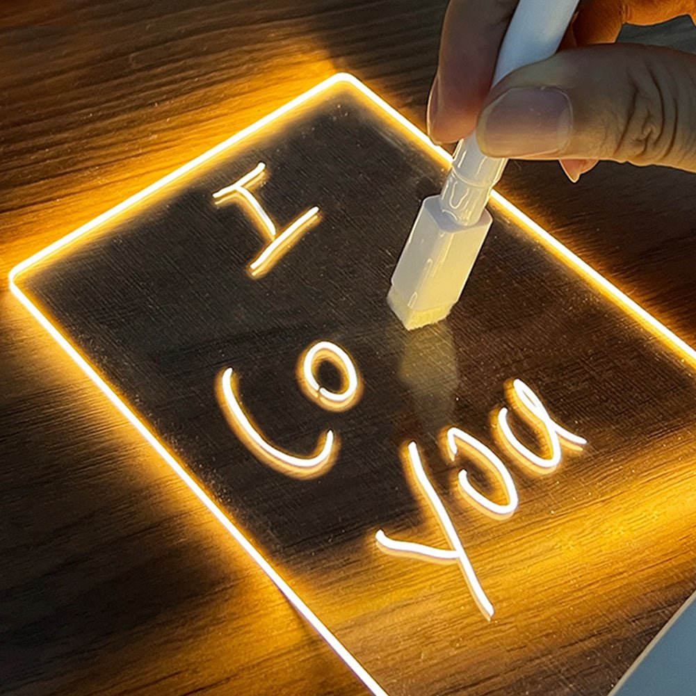 Creative Note Board Creative Led Night Light USB Message Board Holiday Light With Pen Gift For Children Girlfriend Decoration Night Lamp - Joma & Co