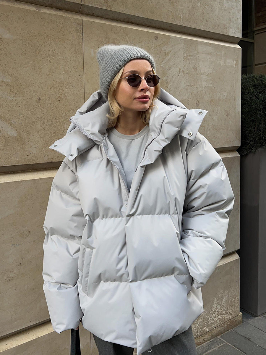 Winter Jacket Warm Windproof Fashion Coat With Hood Cotton Jacket 