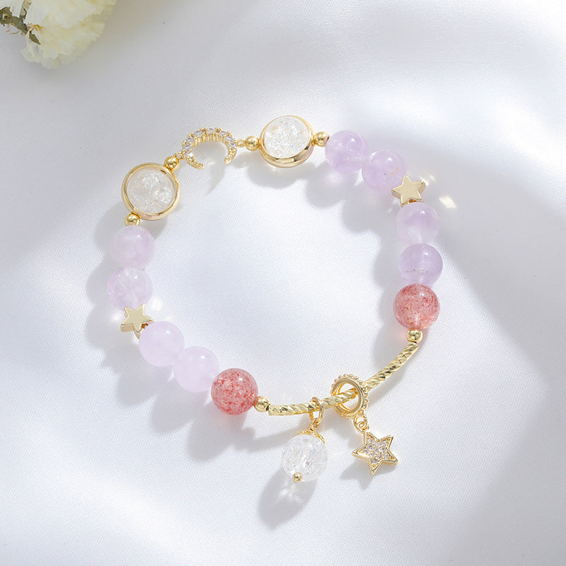 gold bracelets for women Lavender Amethyst Bracelets For Women