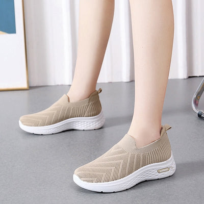 "Women's Casual Mesh Slip - On Sneakers" - Joma & Co