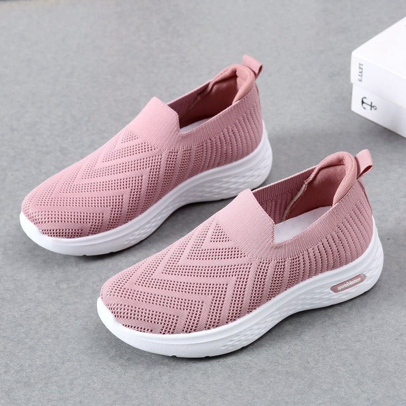 "Women's Casual Mesh Slip - On Sneakers" - Joma & Co