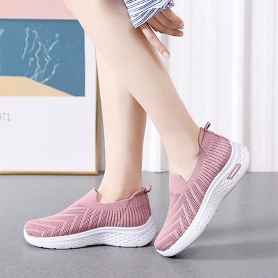 "Women's Casual Mesh Slip - On Sneakers" - Joma & Co